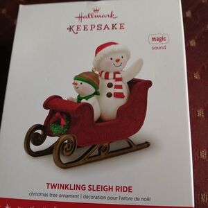 Hallmark Keepsake Twinkling Sleigh Ride Ornament